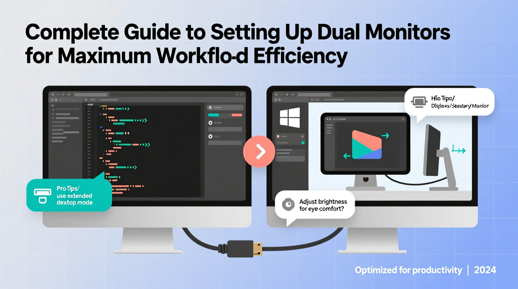 complete guide to setting up dual monitors for maximum workflow efficiency