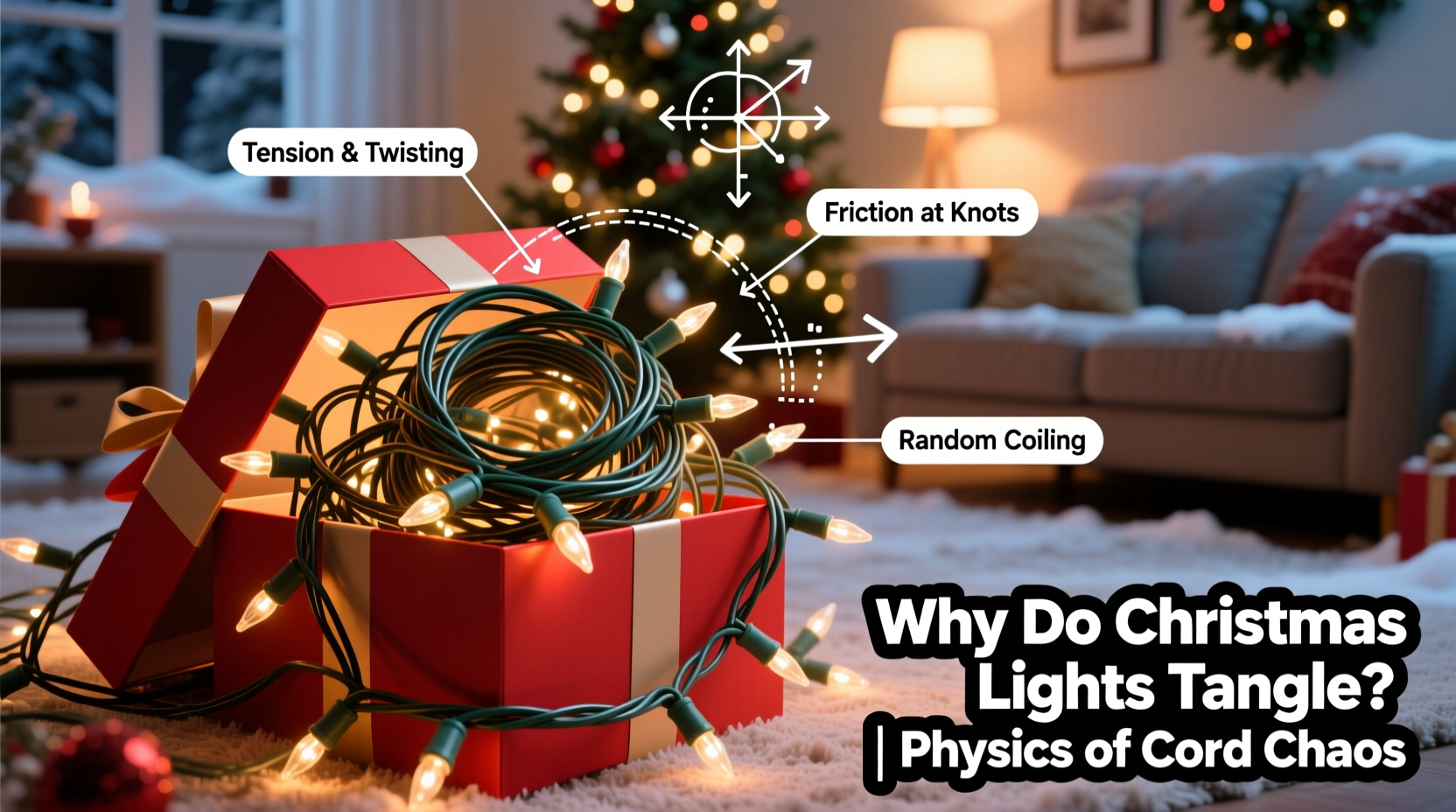 why do christmas lights always tangle physics of cord chaos and how to prevent it