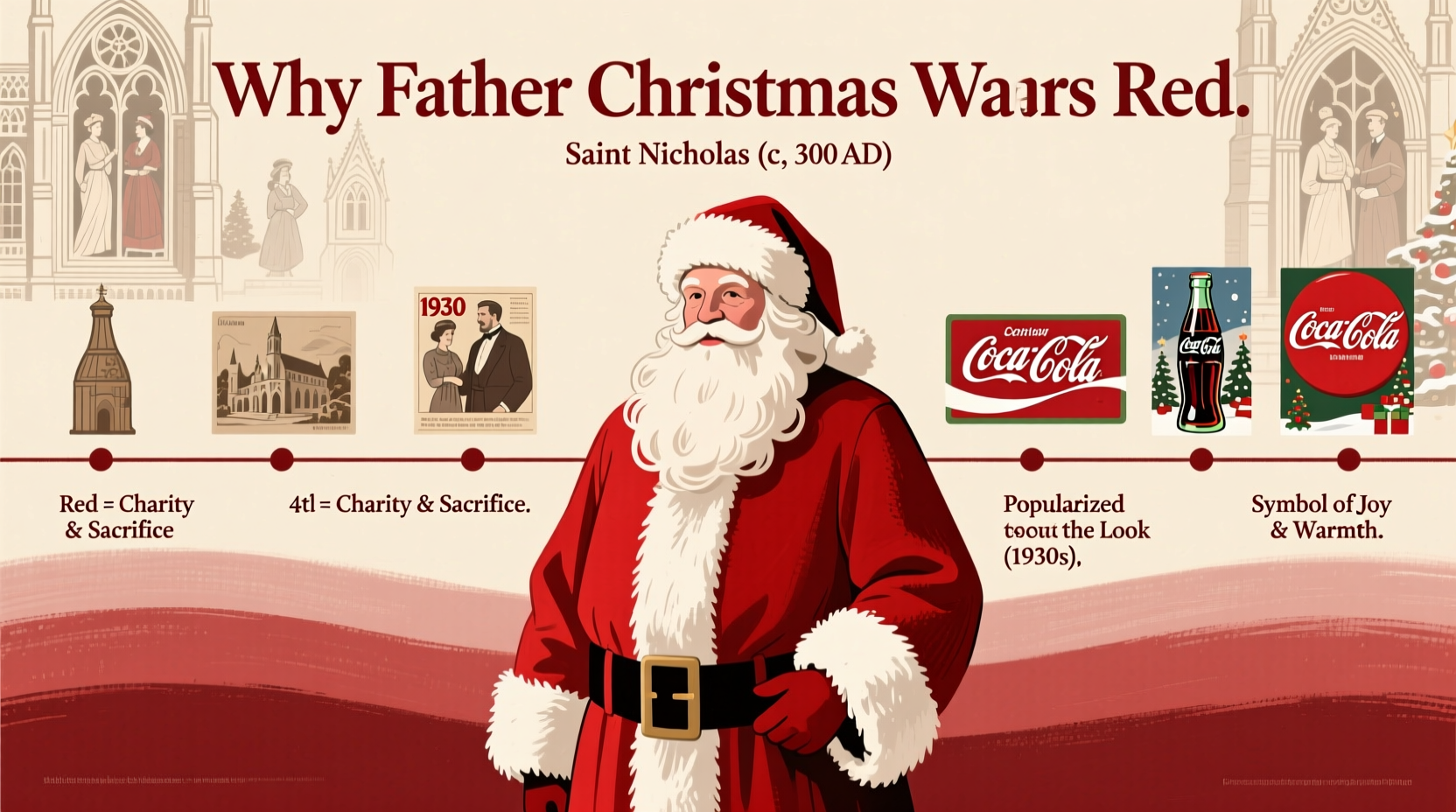 why does father christmas wear red