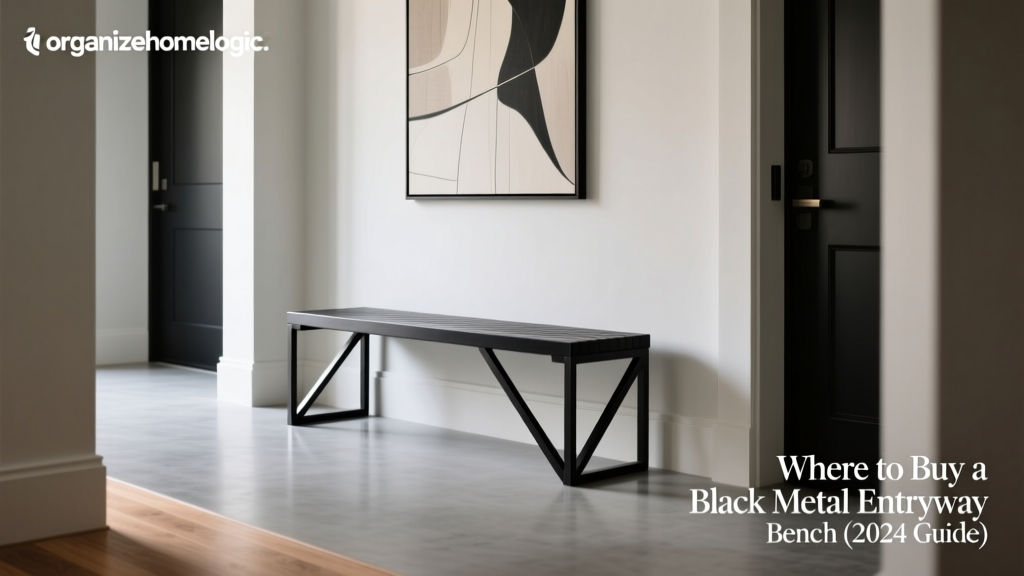 Where to Buy a Black Metal Entryway Bench (2024 Guide)