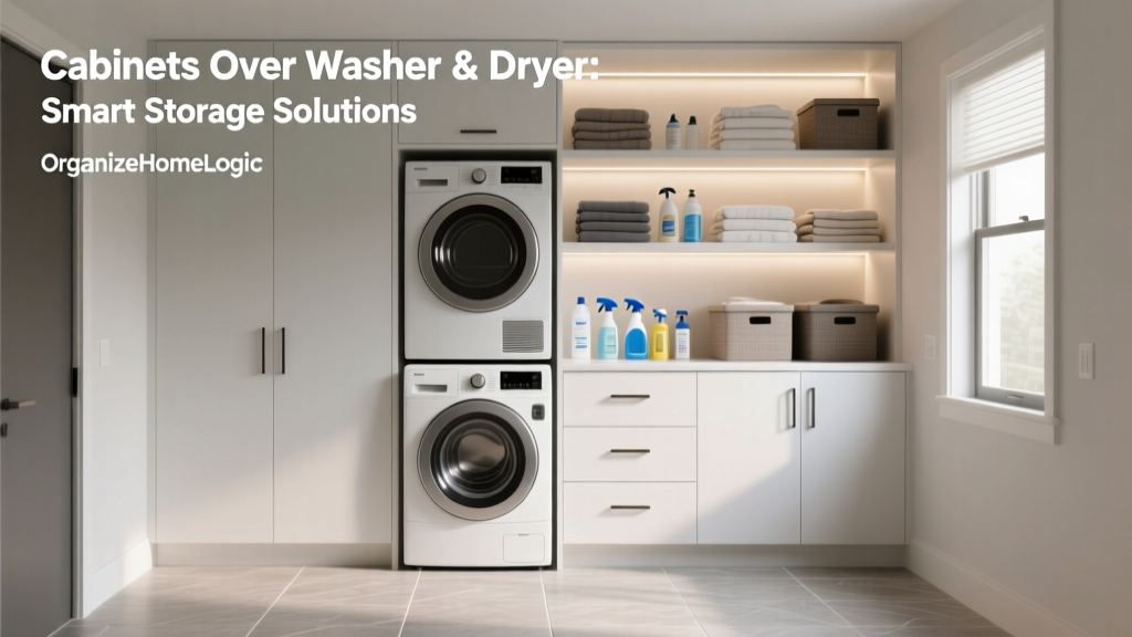 Cabinets Over Washer & Dryer: Smart Storage Solutions