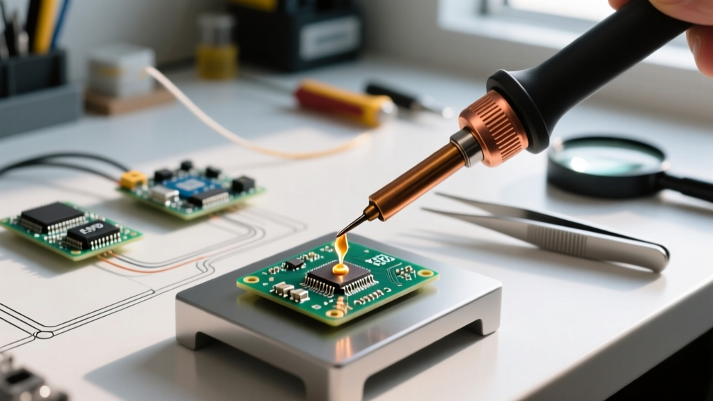 Beginner Guide to Using a Fine Tip Soldering Iron for SMD PCBs