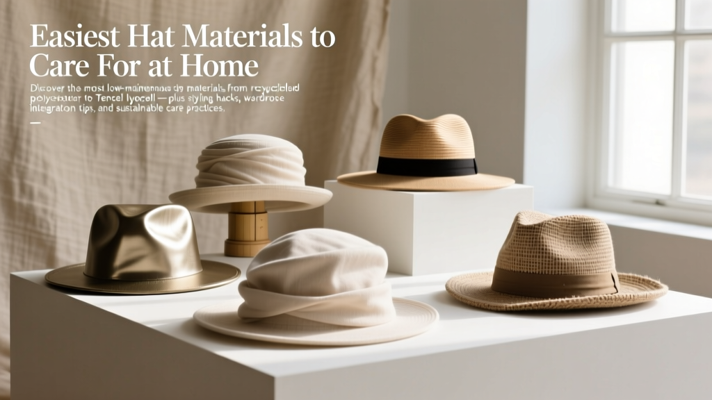 Easiest Hat Materials to Care For at Home