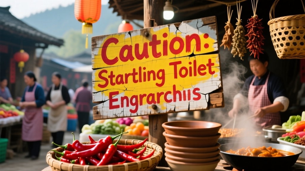 Caution: Startling Toilet Warnings From China in Engrish — A Culinary Traveler’s Field Guide to Public Restroom Realities