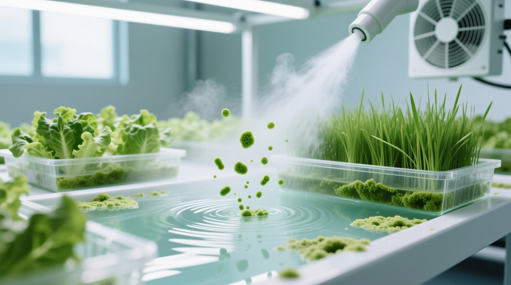 eco friendly algae removal for hydroponic trays