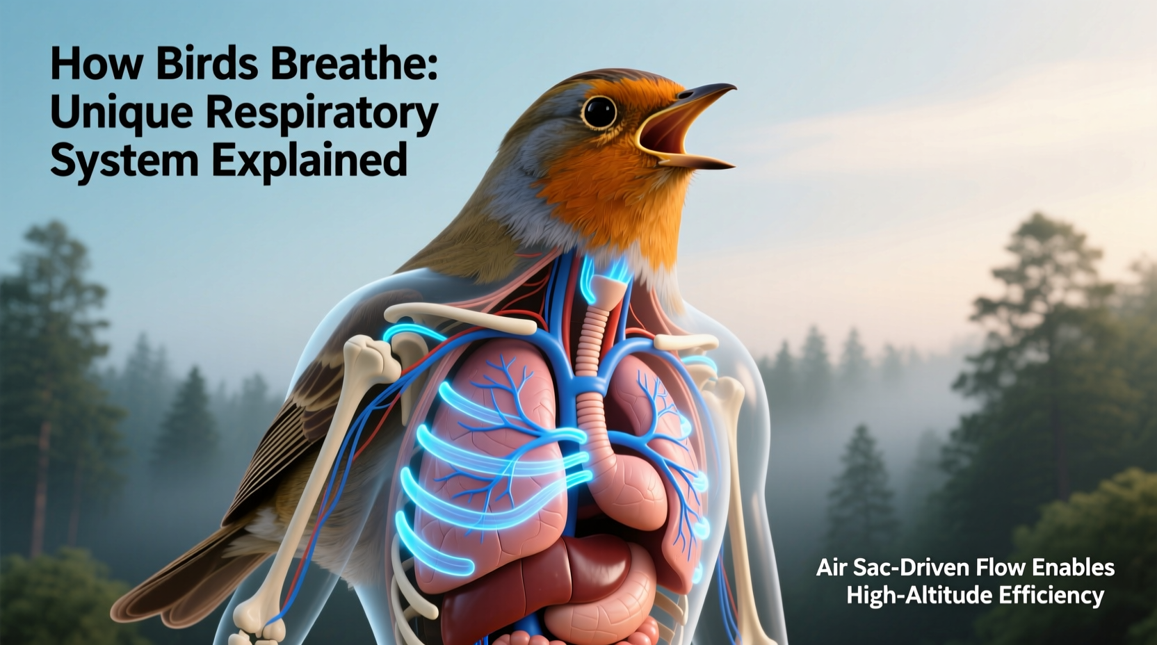 how can birds breathe