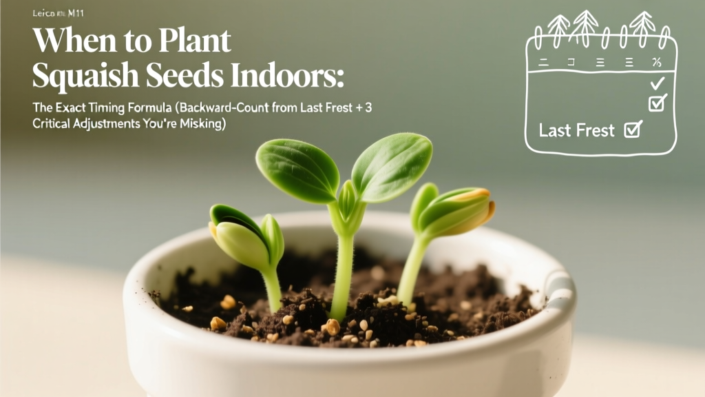 When to Plant Squash Seeds Indoors (2026)
