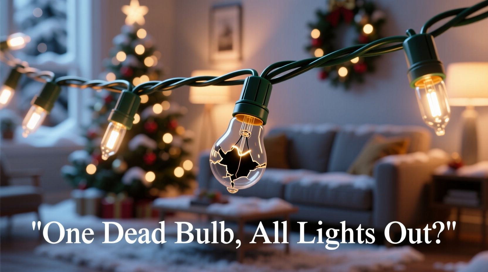 why does one strand of my christmas lights go out when a single bulb fails