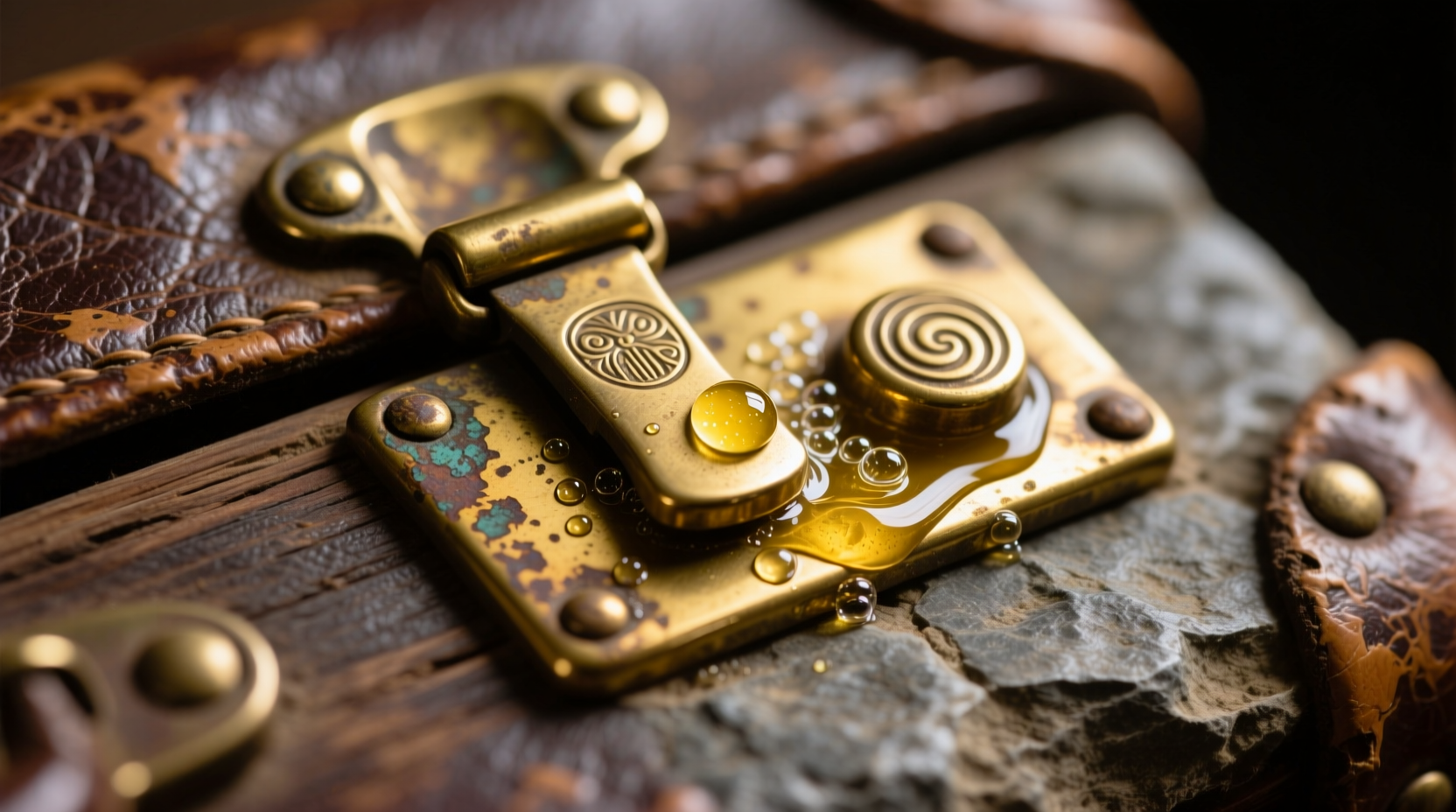 how to revive dull brass luggage hardware