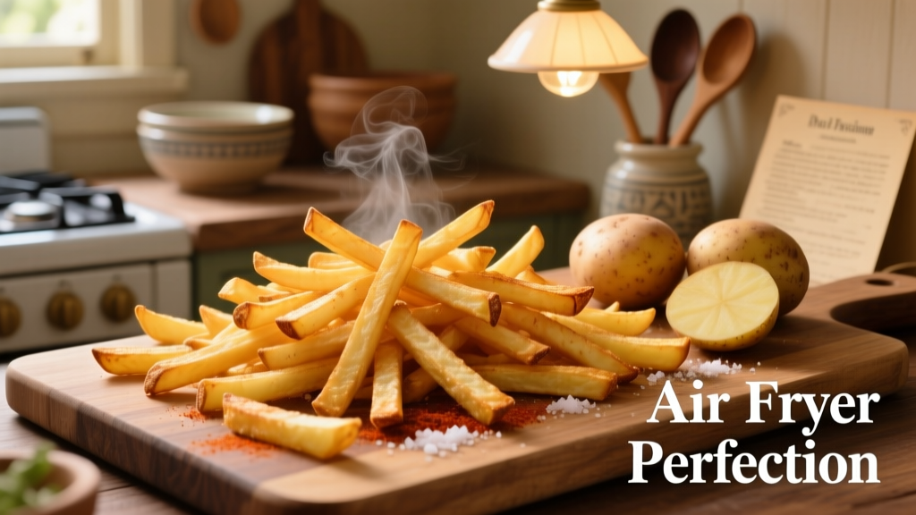 Crispy Shoestring French Fries in Air Fryer (No Soggy Ends!)