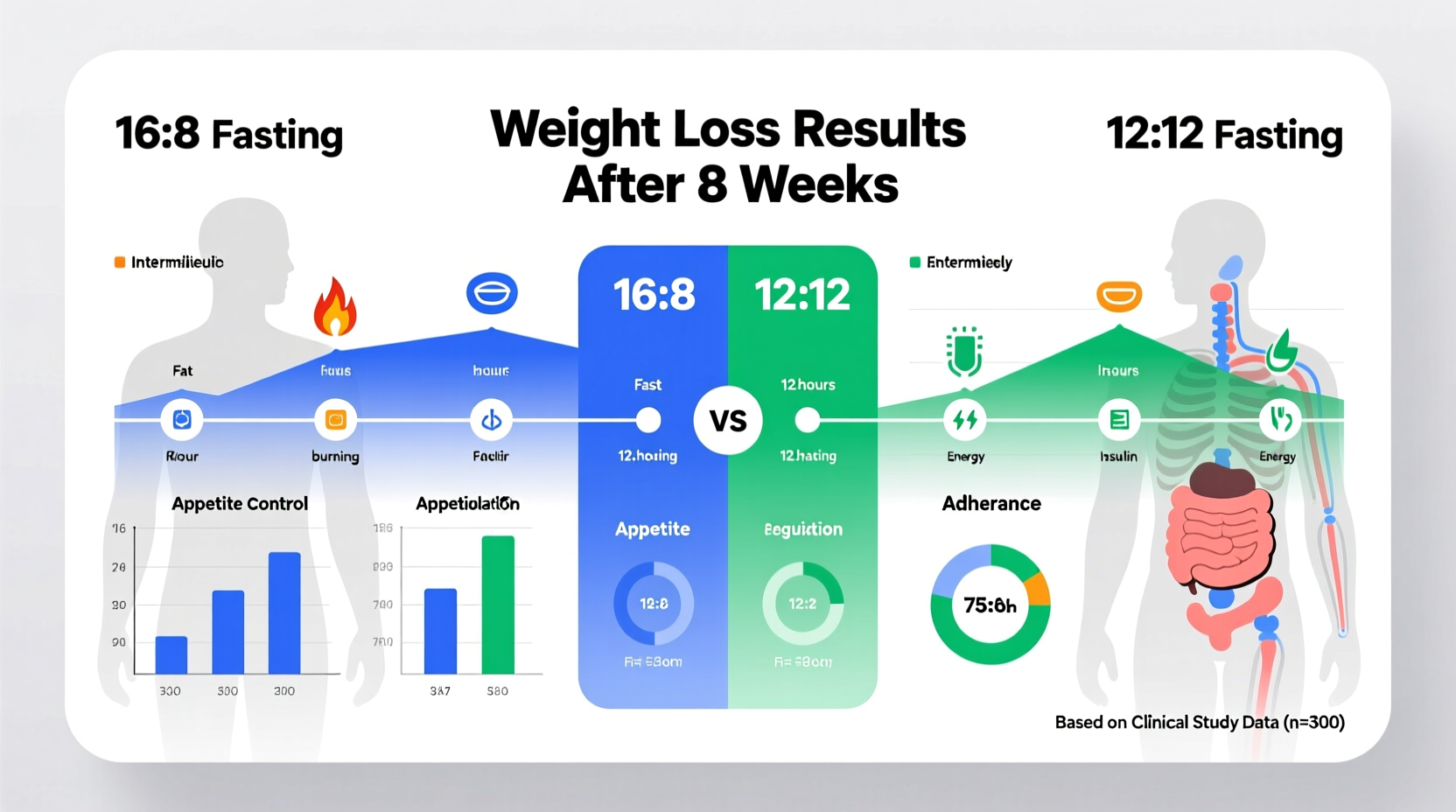 intermittent fasting 16 8 vs 12 12 results comparison for weight management