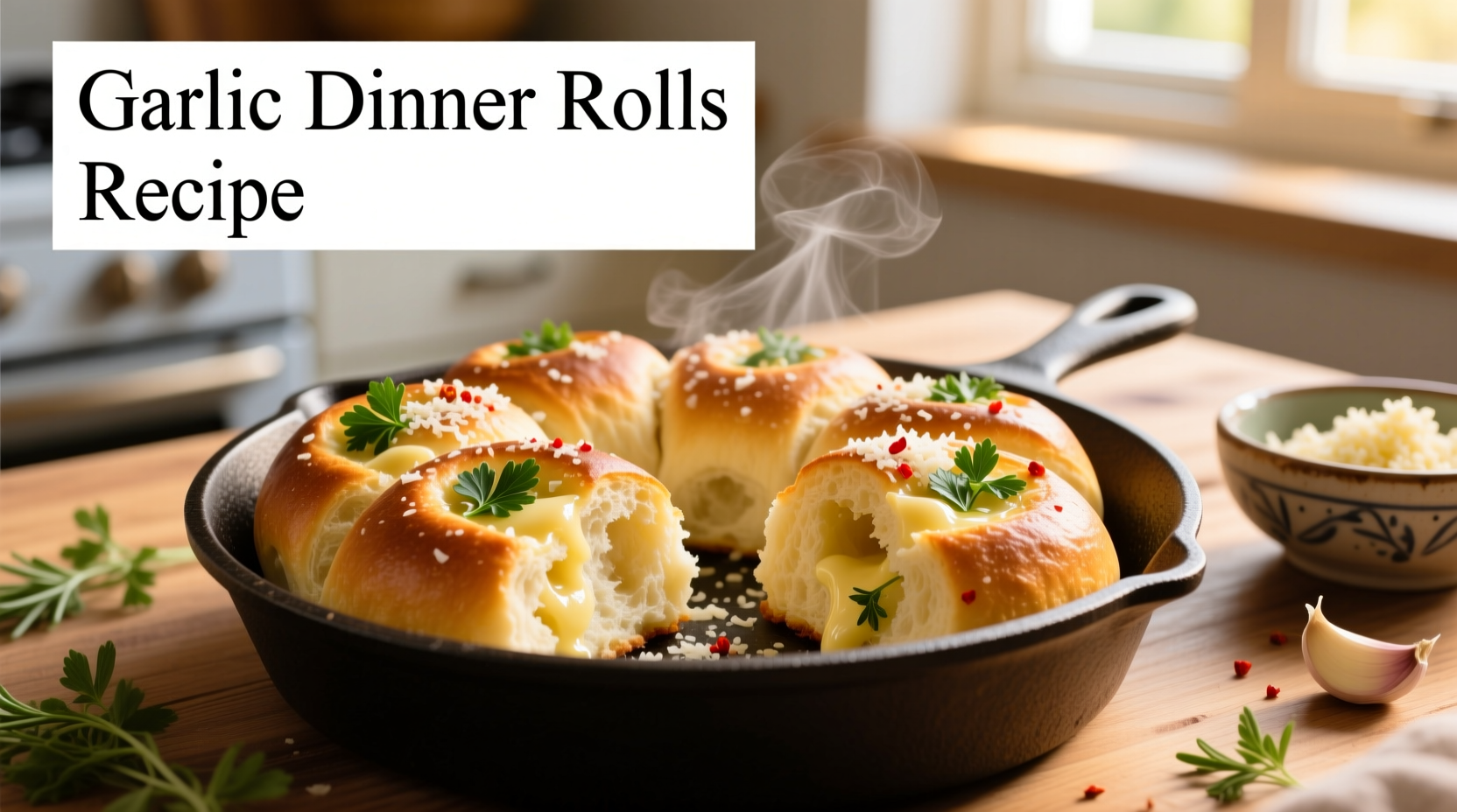 Perfect Garlic Dinner Rolls Recipe: Soft, Fluffy & Golden