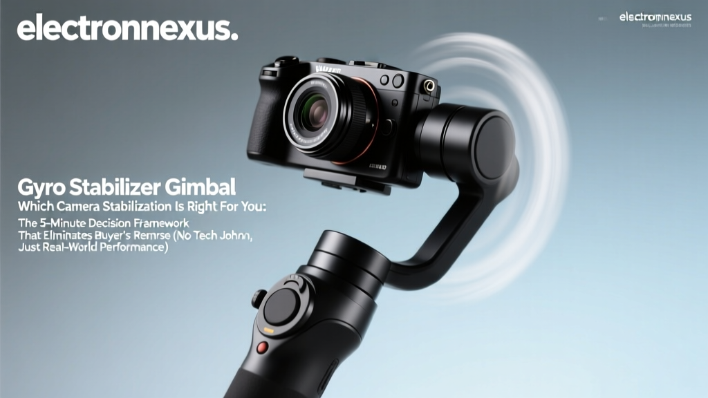 Gyro Stabilizer Gimbal Which Camera Stabilization Is Right For You: The 5-Minute Decision Framework That Eliminates Buyer’s Remorse (No Tech Jargon, Just Real-World Performance)