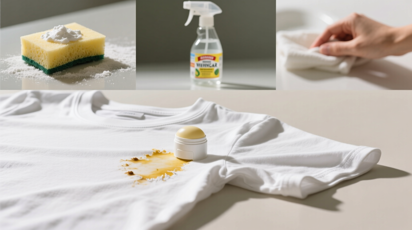 how to get deodorant stains out