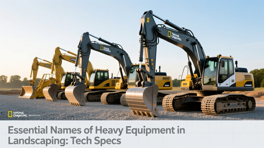 Essential Names of Heavy Equipment in Landscaping: Tech Specs