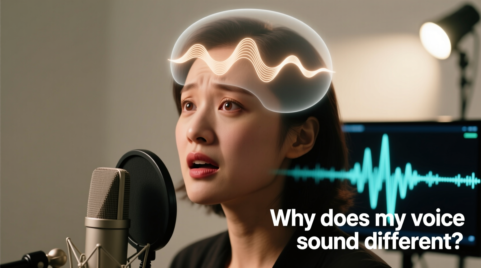 why does your voice sound different on recordings than in your head