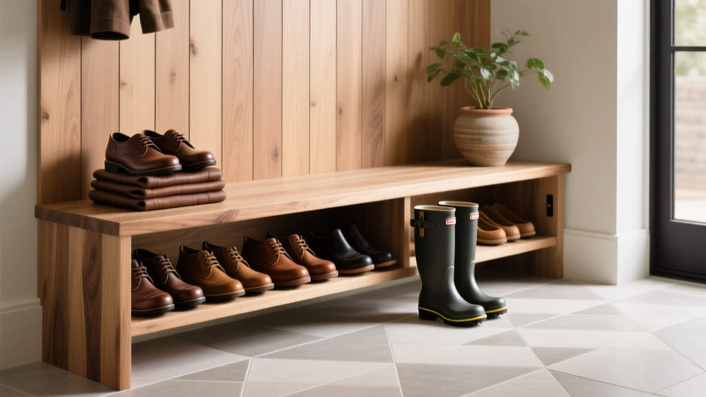Best Wood Mudroom Bench with Shoe Storage 2024