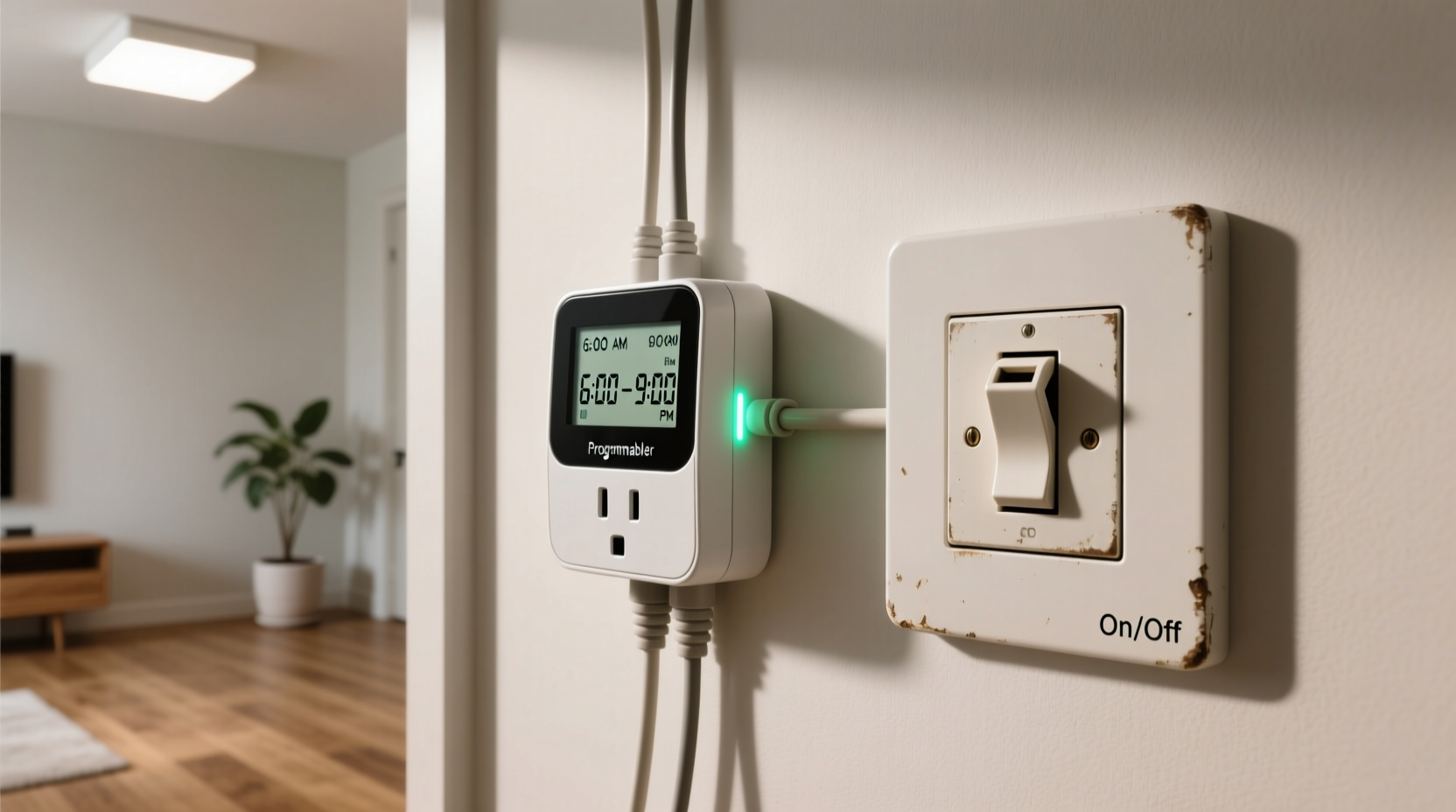 programmable timer outlets vs manual switches for consistent lighting