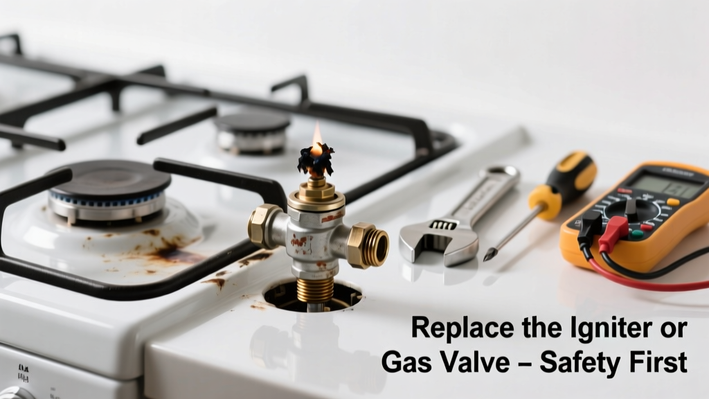 Oven Gas Smell? Replace the Igniter or Gas Valve