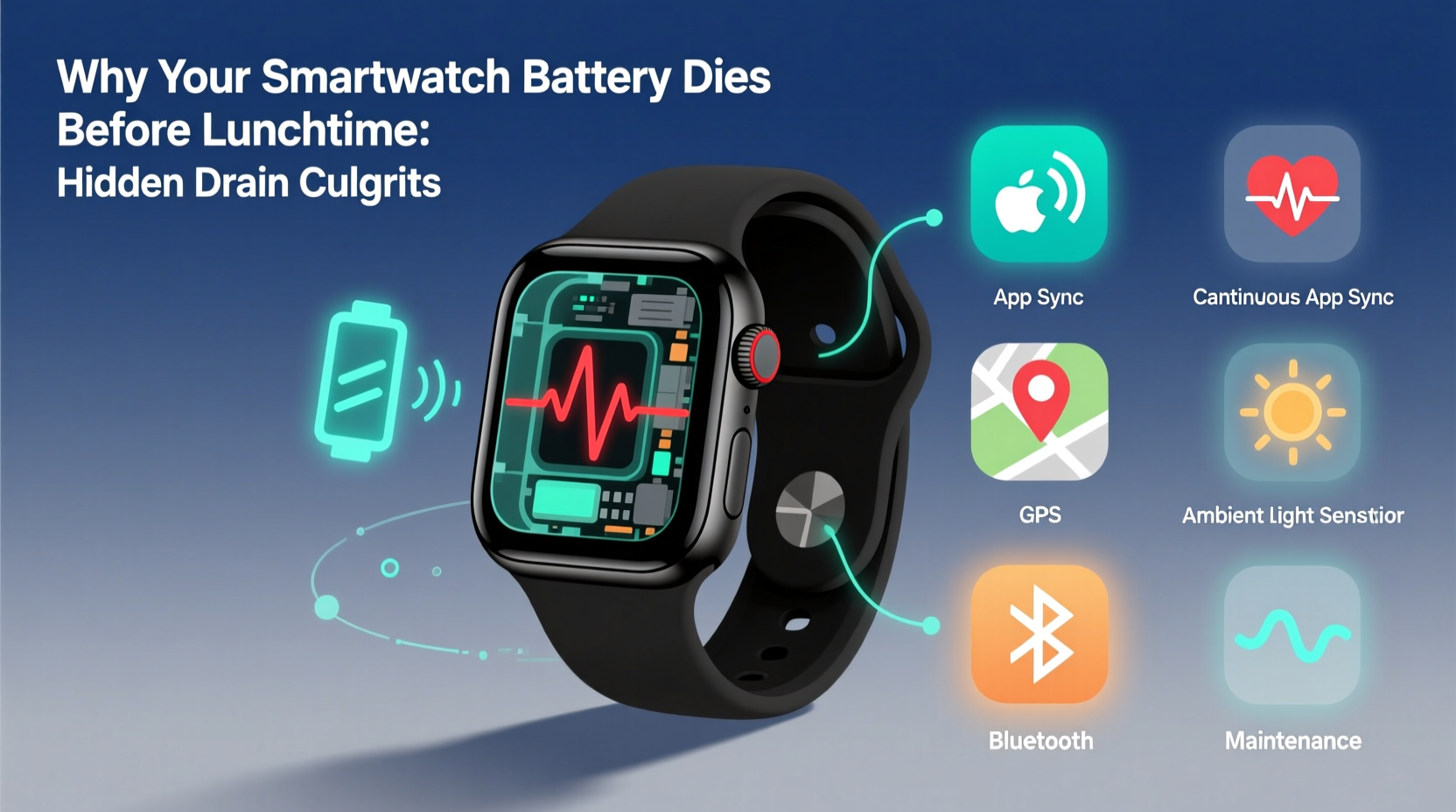 why does my smartwatch battery die before lunchtime hidden drain culprits