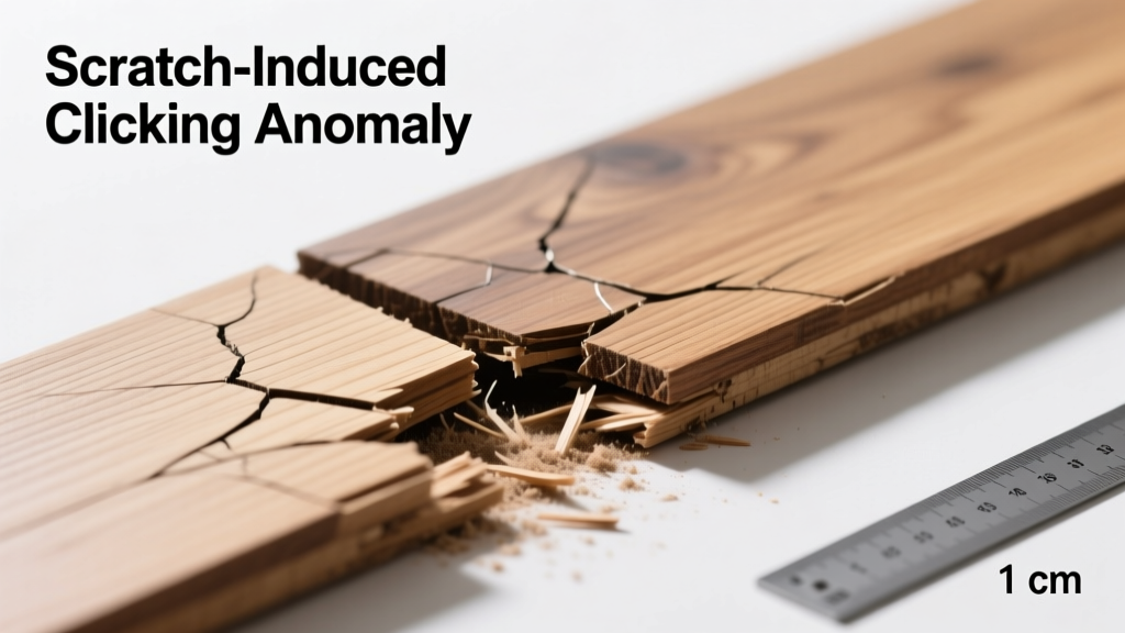 Hardwood Floor Scratches Causing Clicking Sounds