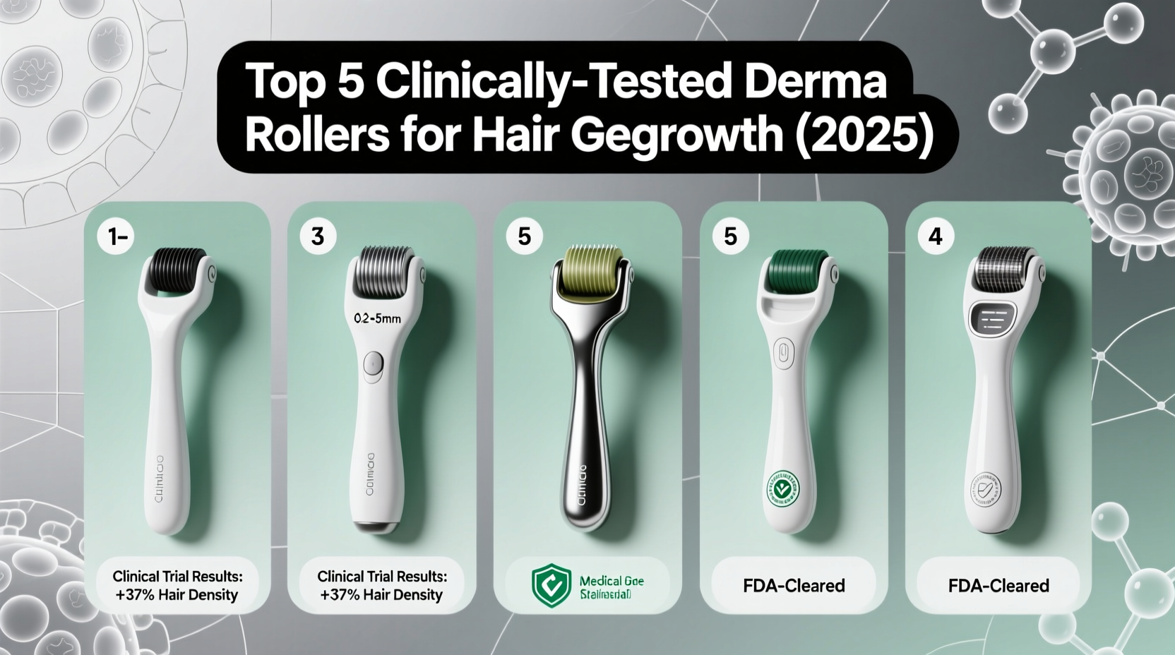 Derma Rollers for Hair Regrowth: Top 5 Clinically-Tested Devices (2025)