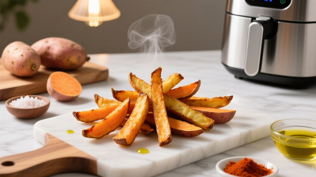 Crispy Air Fryer Sweet Potato Fries (No Soggy Ends!)