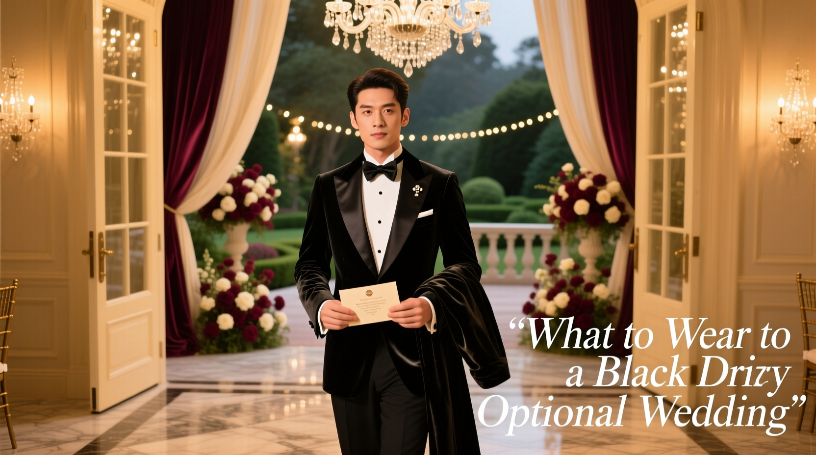 what to wear to a black tie optional wedding