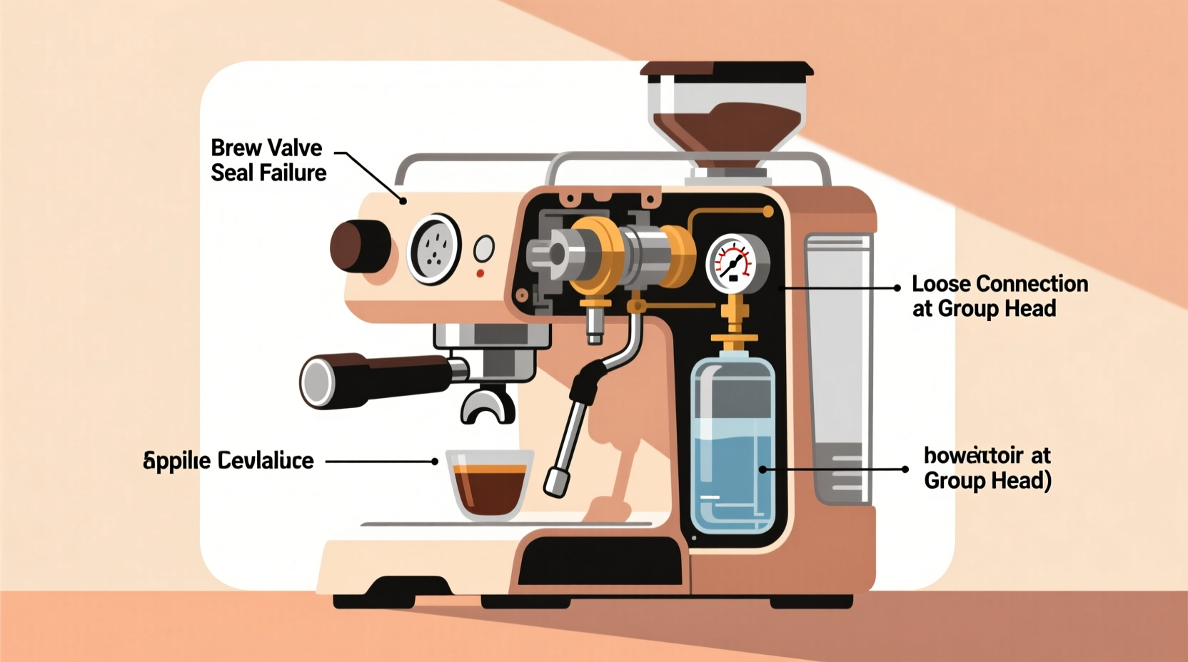 why is my espresso machine leaking water common causes and easy fixes