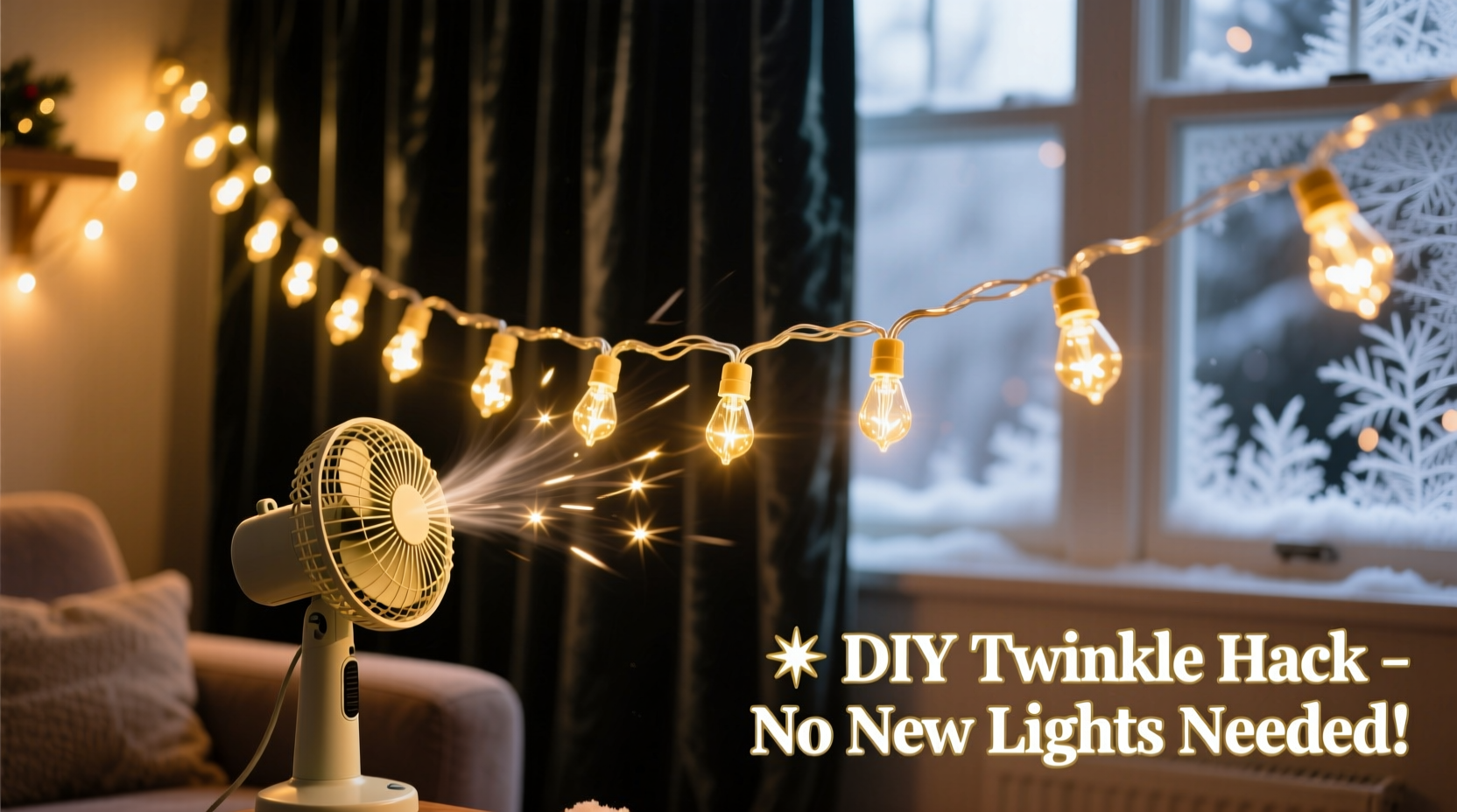 how to add twinkle effect to static christmas lights without buying new ones