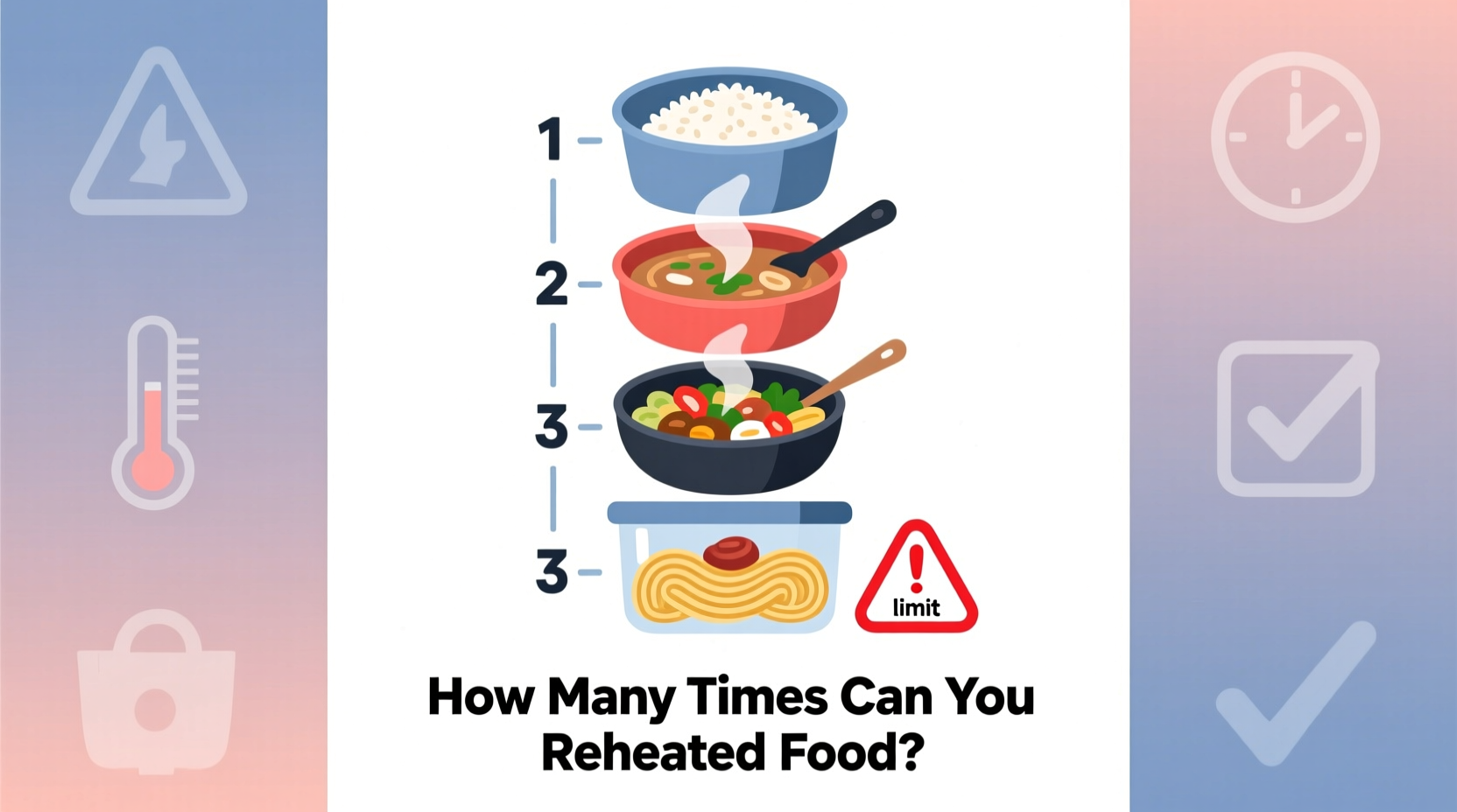 how many times you can reheat food