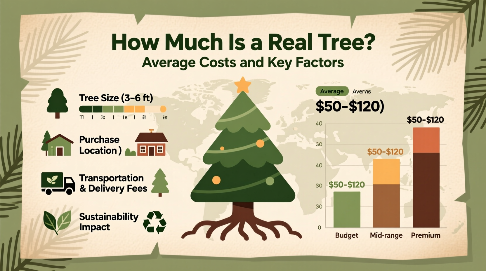 how much is a real tree christmas
