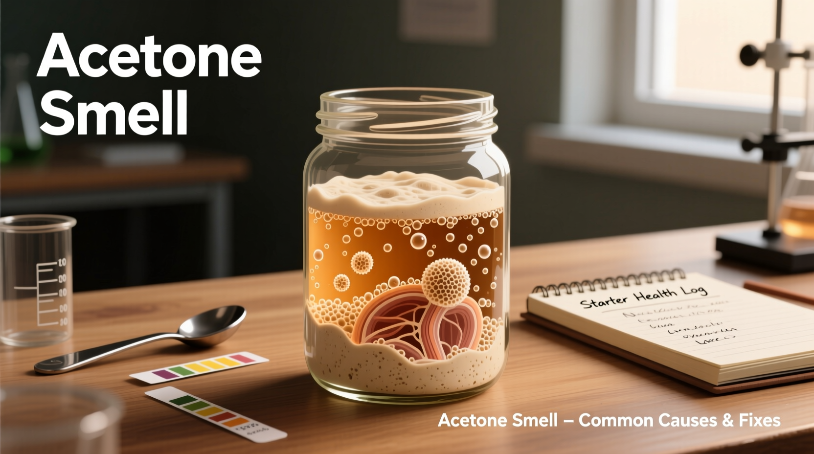 why does my sourdough starter smell like acetone common fixes