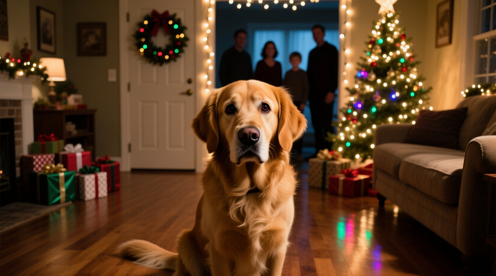can dogs sense the change in lighting from christmas decorations and get anxious