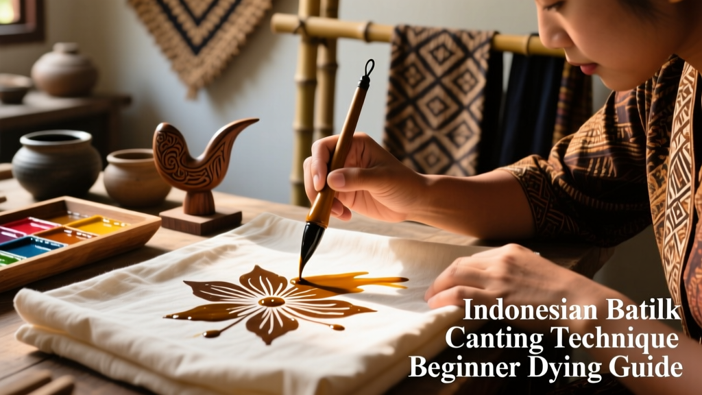 Indonesian Batik Canting Technique Beginner Dyeing Guide