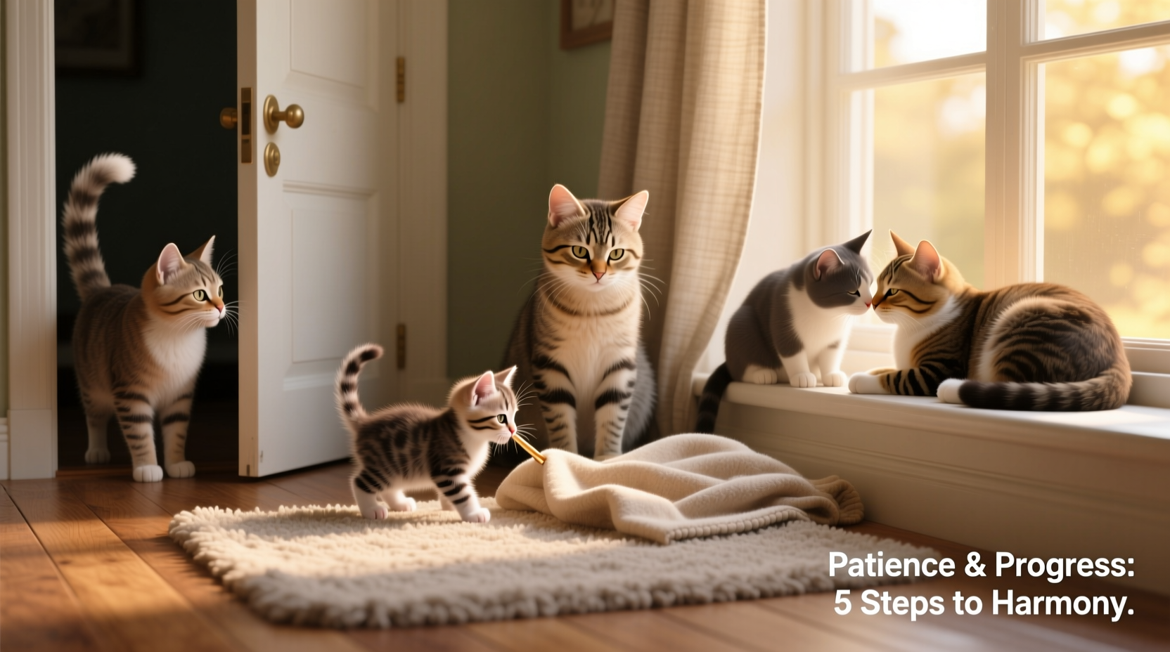 how to introduce a new kitten to an older cat without chaos step by step