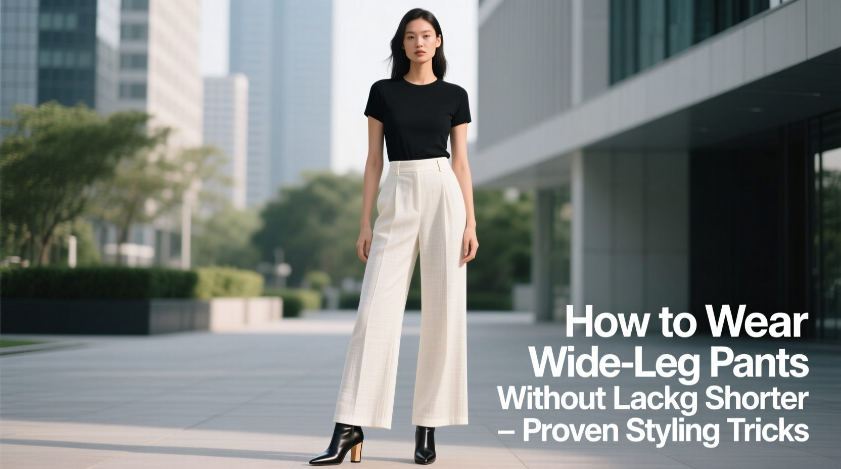 how to wear wide leg pants without looking shorter proven styling tricks