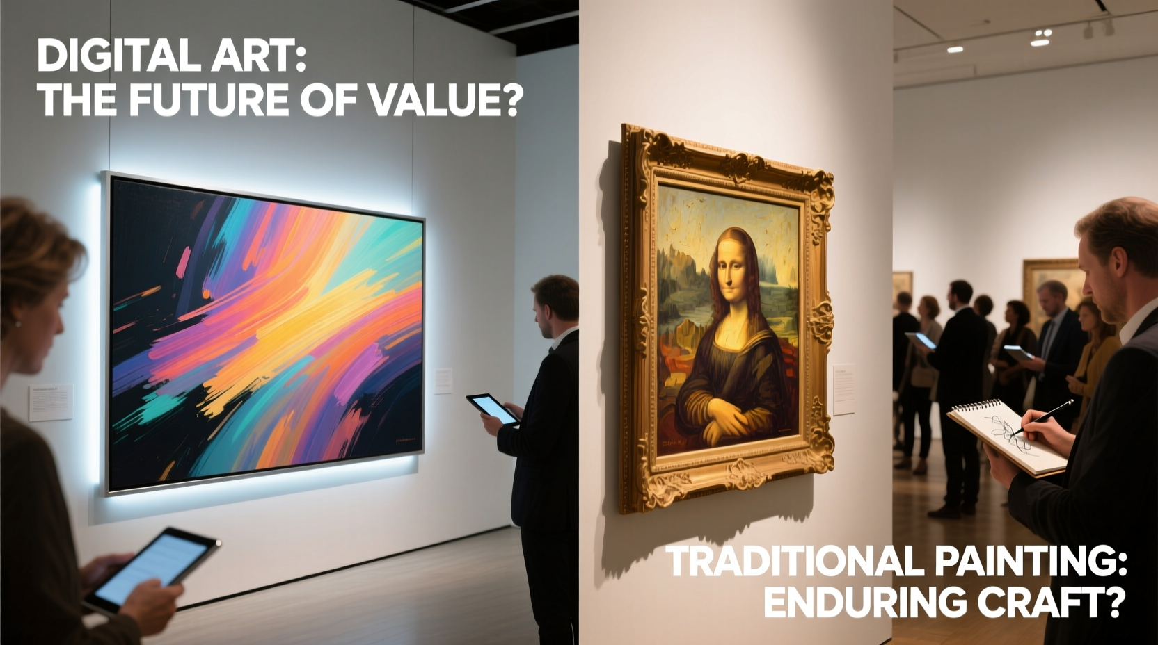 digital art vs traditional painting value and recognition in galleries