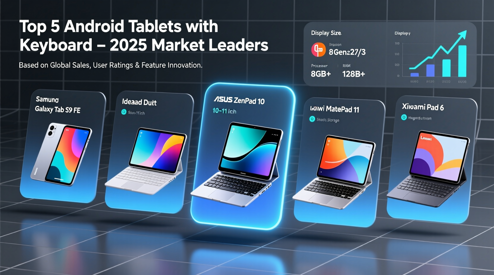 best selling android tablet with keyboard