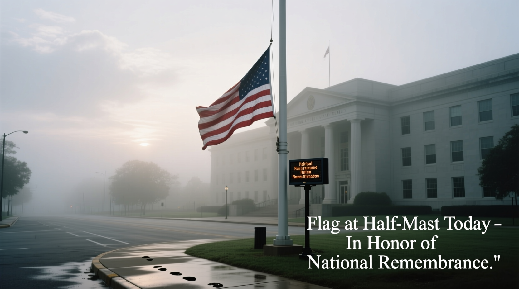 why are flags at half mast today how to check official notifications