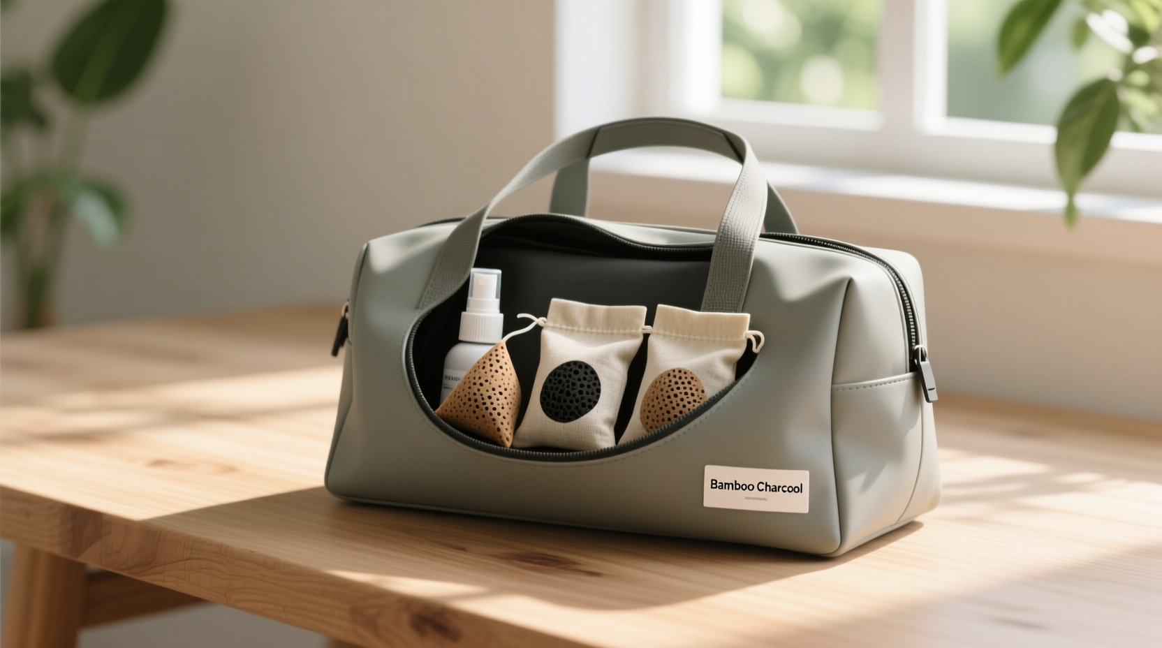 eco friendly cleaning bamboo charcoal for gym bags