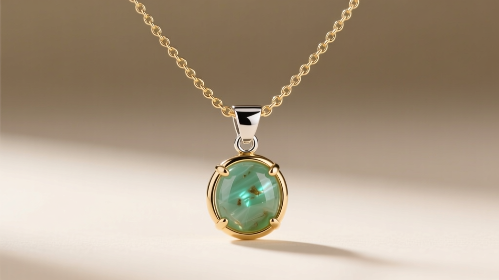 Delicate 1.2mm rolo chain threaded through a soldered 5mm sterling silver bail on a brass cage necklace with aventurine.
