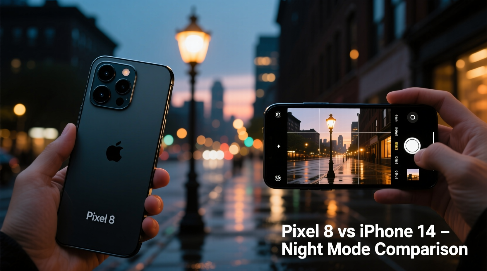 pixel 8 vs iphone 14 which has the better night mode camera