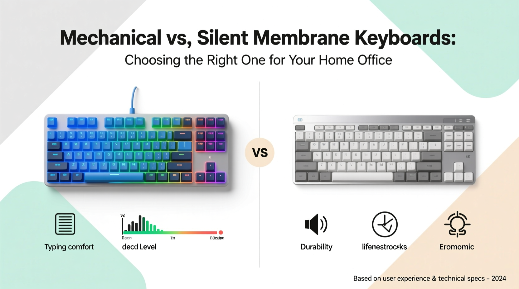 how to choose between a mechanical keyboard and a silent membrane for home office use