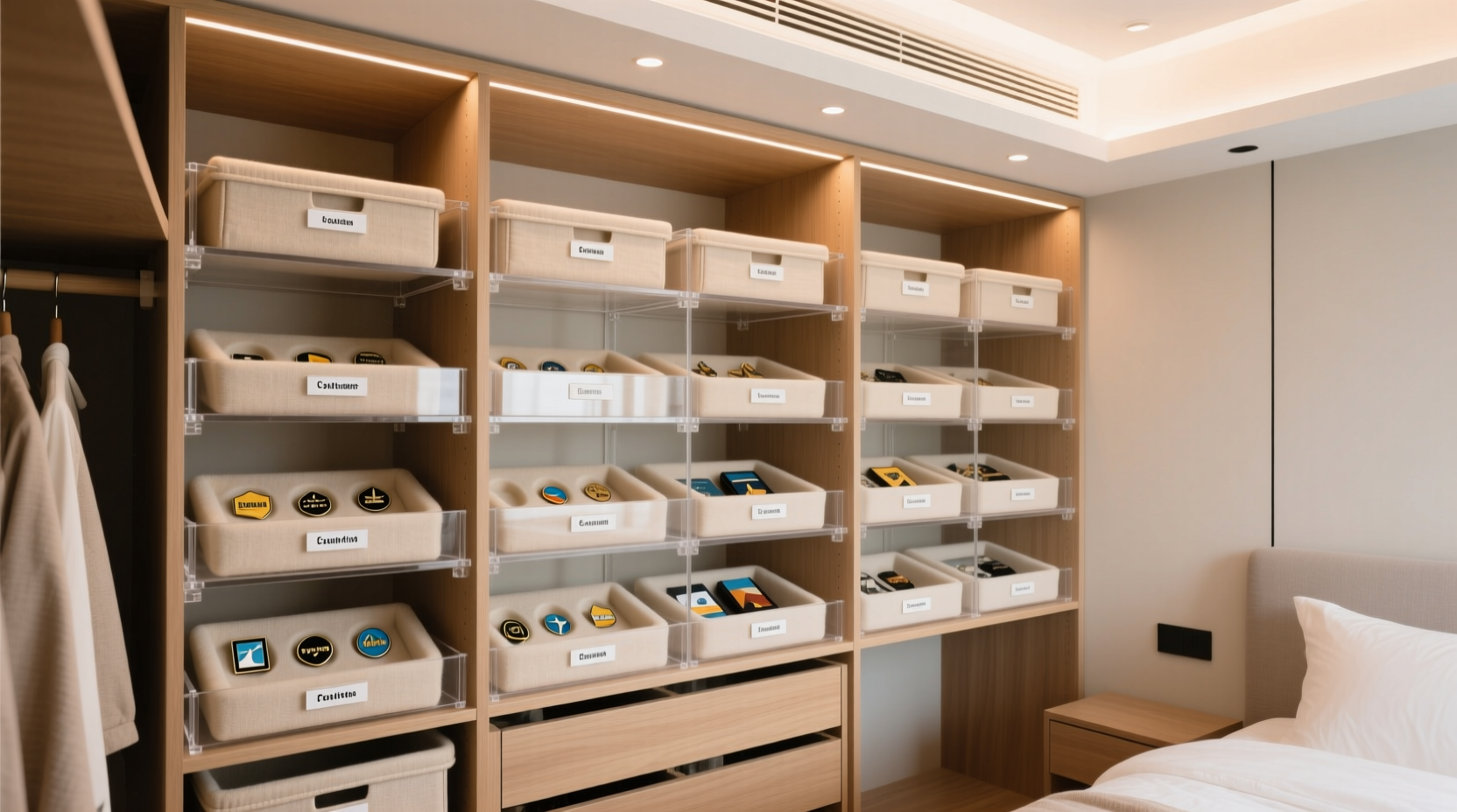 closet organization tips for souvenirs enamel pins