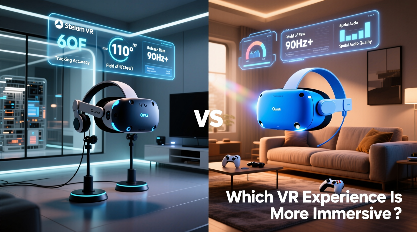 steam vr vs oculus quest 2 which provides a more immersive experience