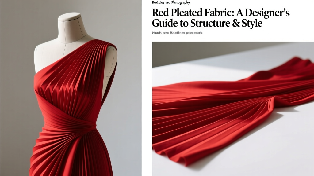 Red Pleated Fabric: A Designer’s Guide to Structure & Style