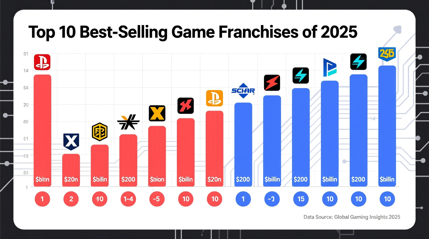 best selling game franchises