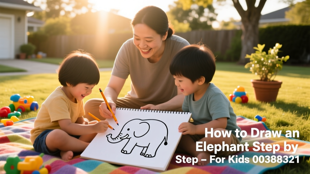 How To Draw An Elephant Step By Step For Kids: A Calming, Skill-Building Art Activity for Ages 4–10