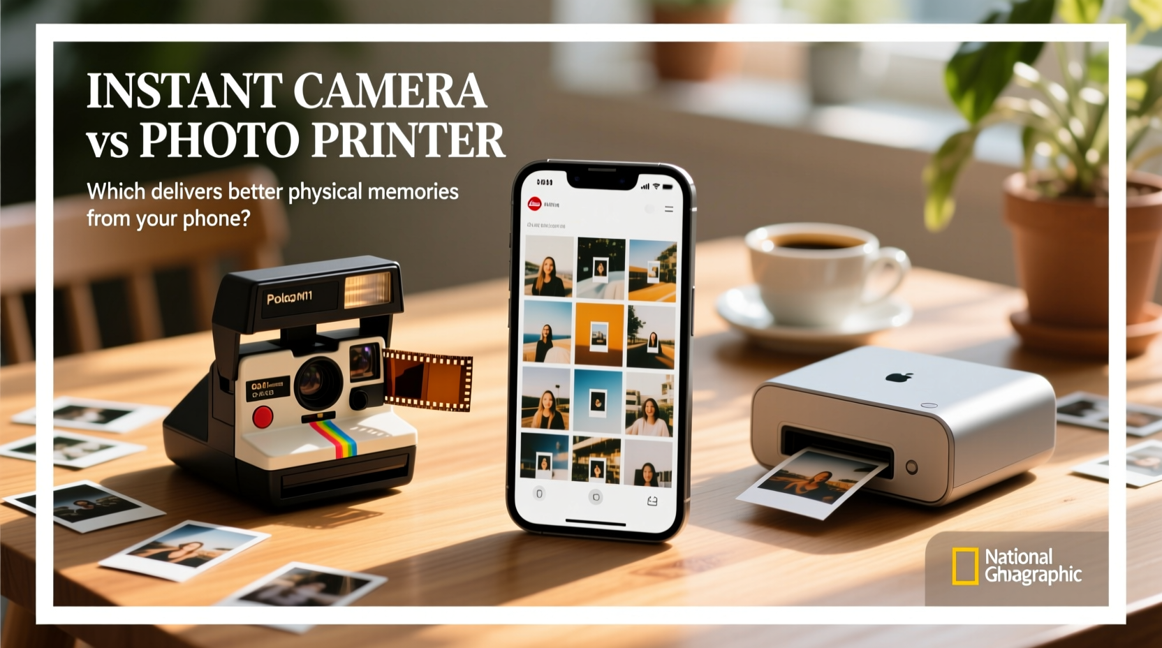 instant camera vs photo printer which is the better way to get physical photos from your phone